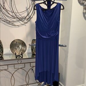 🆑earance Elegant Blue High-Low Dress